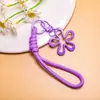 Llavero Transparente de Flor de Cerezo Colorido Correa para Teléfono Colgante DIY Verano Dopamina Bolso de Niñas Accesorio Antiperdida