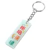 Chaveiro de Texto em Acrílico Joia Personalizada Material DIY Feito à Mão Etiqueta de Texto Dupla Face Acessório para Mochila Pingente
