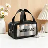 Bolsa de cosméticos de venta directa, neceser de PVC, bolsa de almacenamiento para viajes de negocios, bolsa de cosméticos portátil impermeable de gran capacidad, bolsa de almacenamiento