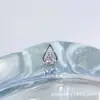 Brincos Triangulares Vazados de Zircônia em Liga de Titânio Astmf-13 Piercing de Titânio G23 com Rosca Interna para Lábio Studs de Zircônia Joias para Piercing