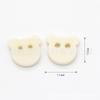 12mm Hengchuang botões de resina moldados para camisa botões de camisa infantil urso amor botões em formato oval atacado