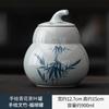 Tarro de té azul y blanco pintado a mano con color bajo cubierta, sellado a prueba de humedad, tarro de cerámica para guardar té, juego de té kung fu para el hogar, tarro para guardar té