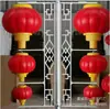 Farol de plástico LED impermeable para exteriores, acrílico, ingeniería de calles, iluminación paisajística, serie de decoración, linterna roja calabaza