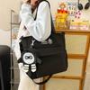 Bolsa de Tutoria para Estudante do Ensino Fundamental II 2025 Nova Grande Capacidade Alto Valor Estilo Ins Simples Papelaria Estudantil Bolsa de Ombro Japonesa