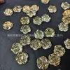 Acrílico Transparente con Borde Dorado Flor de Rosa Accesorios para Joyería DIY Pulsera de Abalorios Hecha a Mano Espaciadores Materiales Decorativos