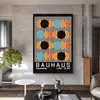 Pintura Decorativa de Nicho Estilo Bauhaus Puntos Colgante Pasillo de Entrada Café Tienda Biblioteca Grande de Piso a Techo