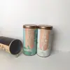Suministro Directo de Fábrica Lata de Papel con Tapa de Pagoda Empaque para Té Verde Té Negro Té Dendrobium Se Puede Muestrear y Diseñar para Impresión