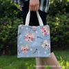 Bolso de mano con hebilla de color, bolsa para lonchera, bolsa de lona, bolso de mujer, bolso de mano, bolso cuadrado pequeño, bolsa para el almuerzo, bolsa de mamá, bolsa de lona