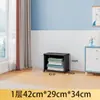Estantería, librero, estante de almacenamiento con puertas, gabinete de rejilla integrado, vitrina, mueble de almacenamiento de varias capas para sala de estar de pie