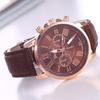 Reloj de pulsera clásico de cuarzo Ginebra con correa, para mujer, con escala romana, de plástico