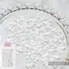 Manicura Blanca Perlada Lazo Lazo Sencillo Joyería para Uñas de Resina Mariposas Estéreo Japonesas Serpentinas 30 Piezas