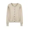 Chaqueta de punto de nuevo estilo para mujer, para llevar sobre un vestido tipo camisola, con suéter bordado de oso, top azul marino