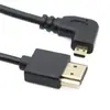 Cabo Micro HDMI Macho para HDMI com Cabeça Angular Lateral de 90 Graus para Conexão de Celular, Tablet, Câmera à TV Cabo HD 4K