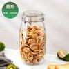 Frasco de vidrio a presión, venta al por mayor, botella de almacenamiento de grado alimenticio para cocina, frasco transparente sellado, frasco de almacenamiento, frasco de almacenamiento para grano grueso