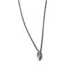 24 Collares Nuevos de Piedra Irregular para Tinta Niche de Alta Gama Esencial para Otoño e Invierno Cadena de Lana Diseño de Doble Cara Collar de Cuerda Negra