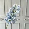 Flores artificiales azul llama, lirios del valle de tallo largo, arreglos florales para bodas, decoración del hogar, flores decorativas, flores artificiales para proyectos de paisajismo