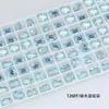 Dongzhou Crystal 6*8 Tachuelas Pequeñas Redondas para Uñas, Forma Oblonga con Esquinas Redondeadas, Base Puntiaguda, Strass de Vidrio K9 Super Brillante, Accesorios para Joyería DIY