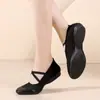 Sapatos de Dança Quadrada Primavera e Verão Novos Sapatos de Dança Femininos Solado Macio Sapatos de Dança para Adultos Sapatos de Dança com Solado Macio Fundo Plano Transfronteiriço