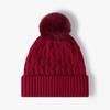 Gorro de Punto Grueso Cálido sin Visera con Forro de Lana para Otoño e Invierno para Mujer, Gorro de Punto Versátil para Exteriores Casual