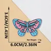 Fabricante Colorido Borboleta Bordado Tecido Adesivos Sem Costura Lavável Patch Adesivos Roupa Bolsa Decoração Estoque Pronto Atacado