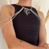 Cadena para el cuerpo de hombre sexy de venta caliente transfronteriza para discoteca, cadena de hombro de borla multicapa de personalidad de moda, accesorios, cadena corporal