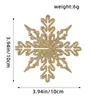 Decorações de Natal Personalizadas Flocos de Neve 10cm, Flocos de Neve com Pó Plástico, Flocos de Neve Recortados para Decoração de Árvore de Natal