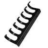 Estante de Almacenamiento para Herramientas de Garaje y Taladros Montado en Pared de Metal Negro de Cuatro Niveles Organizador de Herramientas Eléctricas