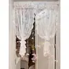 Linda Cortina de Cuentas Soñadora con Lazo para Ventana Saliente, Sala de Estar, Dormitorio, Cortina de Puerta, Decoración de Ambiente, Transformación de Cortina DIY