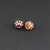 Estilo Étnico Retro Ágata Dzi Dios de la Riqueza Dzi Perla Superior Ágata Roja Negra Envejecida Diente de Tigre Perla Barril Nueve