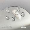 Adornos de diamantes para uñas de arte de uñas azúcar de roca blanco transparente huevo de paloma diamante de fondo puntiagudo diamante glaciar diamante desnudo diamante de vidrio joyería para uñas de arte de uñas lote