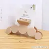 Porta tarjetas de goma de alta calidad, gran pinza para el pelo, horquilla marrón sencilla, código de barras, accesorios para el cabello, clip de tiburón para la parte posterior de la cabeza