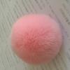 Llavero con colgante de bolso de piel de conejo Rex de 8 cm, estilo coreano, con bola de pelo, en un lote mixto de 18 colores.