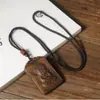 Transmisión en Vivo de Preciosos Amuletos Budistas Tallados, Colgantes de Guanyin para Hombres y Mujeres, Colgantes de Madera Antigua, Collares de Inspiración Zen, Regalos Navideños