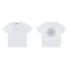 Camiseta de Manga Corta Piedra Cuatro Islas Versión Correcta Transfronteriza con Estampado de Brújula en el Pecho, Cuello Redondo, Holgada, Mismo Estilo para Hombres y Mujeres