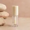 Suministro Directo de Fábrica Botella Transparente Cilíndrica de Petg de Gran Capacidad 6-7ml Tubo para Brillo de Labios Botella de Brillo de Labios DIY Se Puede Imprimir con Logo