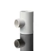 Tê Redutor de Abastecimento de Água Conexões Conector de Abastecimento de Água PVC Plástico Resistente a Ácidos e Corrosão Tê Redutor de Abastecimento de Água de Grau Industrial
