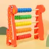 Niños Aprenden Matemáticas Ábaco de Computación Juguetes Montessori Educación Temprana Ábaco Suma y Resta Ábaco Aritmética Mental Materiales Didácticos de Aritmética para Niños Artefacto