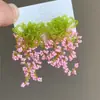Tão bonito! Brincos Novos Estilo Azul com Franjas e Flor em Cascata Realçadores de Branco, Brincos Doces e Exagerados para Mulheres