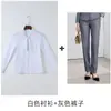 Traje de Negocios Azul Marino para Mujer, Otoño/Invierno, Adecuado para Hotel, Restaurante, Recepción de Eventos y Uniforme de Trabajo de Consultor Médico Estético