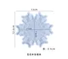 Amapola DIY Molde de Resina de Cristal Adorno Colgante de Copo de Nieve Posavasos Molde de Silicona Multiusos Recomendación Caliente de Amazon