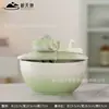 Adorno de fuente de agua para acuario de cerámica con agua circulante, moderno y simple, para sala de estar, oficina, decoración del hogar, entrada y exhibición en mueble de TV