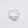 Anel Pulseira de Cristal Natural Laranja Rosa Gelo Youyu Yilou para Mulheres, Design Moderno, Pulseira de Luxo Leve Atacado