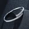 Comercio exterior súper ventas moda todo-partido pulsera de uñas con forma de cruz anillo de pulsera con incrustaciones de circón traje estilo popular europeo y americano