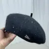 Boina Infantil Outono e Inverno Estilo Japonês Mostra Rosto Pequenas Pinturas Chapéu Tendência 2024 Novo Coelho Pelo Grande Chapéu de Boina de Tricô