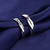 Exclusivo transfronterizo para parejas anillo ama esta vida creativa hombres y mujeres anillo abierto un par de precio anillo de joyería de plata coreana