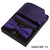 Set de Regalo de 4 Piezas para Hombre con Corbata y Pajarita, Venta Caliente Transfronteriza Ropa Formal de Negocios Corbata de 8 cm Atada a Mano Fábrica de Corbatas de Alta Gama