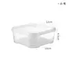 Caja de Almacenamiento, Apta para Microondas, Caja Transparente para Conservación de Frutas, Caja Sellada a Prueba de Fugas para Refrigerador, Almacenamiento Sellado de Comida, Frutas, Comida Fría