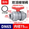 Válvula de Bola con Unión Rongsheng CPVC Caucho Fluorado Válvula de Doble Unión para Tubería de PVC Válvula de Doble Unión de Plástico Válvula de Agua de Doble Unión Rosca Interna Tubería de Agua