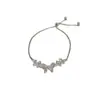 Pulsera Mariposa Exquisita Microincrustada de Lujo Ligero Estilo Francés, Moderna y Versátil, Joyería Creativa de Pulsera de Extracción