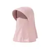 Máscara de Ciclismo Nueva de Seda Helada de Verano para Mujer, Protector Solar Ligero y Transpirable para Exteriores, Casco con Protección Integrada Transpirable para el Cuello